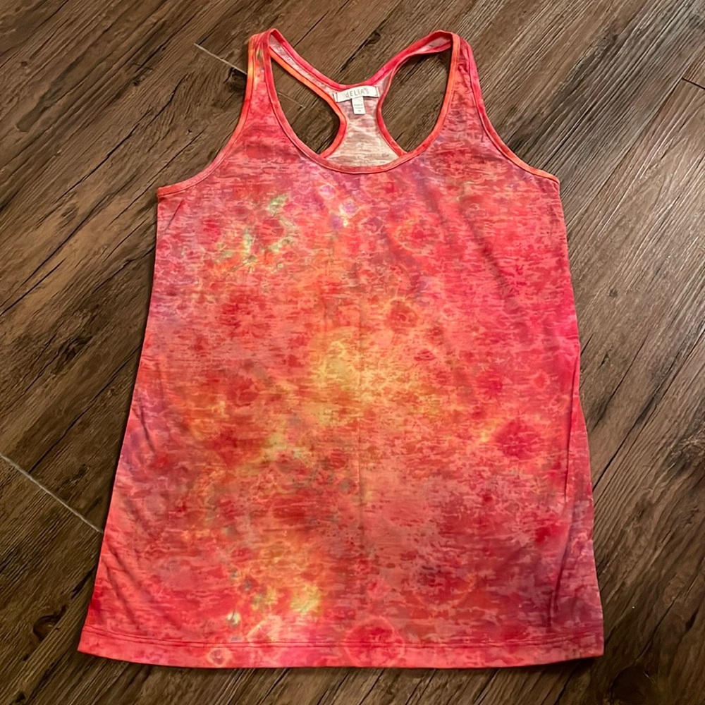 Racerback tie dye tank top